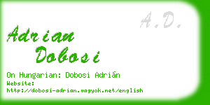 adrian dobosi business card